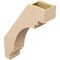 Ekena Millwork 5-inch W x 18-inch D x 24-inch H Pescadero Rough Cedar Woodgrain TimberThane Knee Brace, Primed BRCUR05X18X24PECRCPR - alternate 3